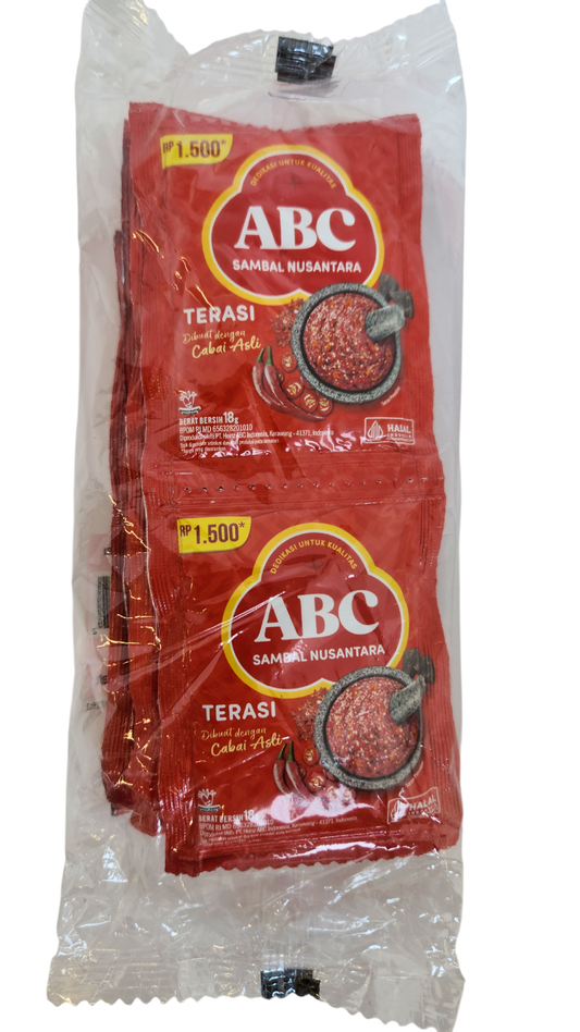 ABC Sambal Nusantara Sambal Terasi sachet 10x18gr